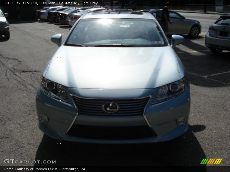 Cerulean Blue Metallic / Light Gray 2013 Lexus ES 350