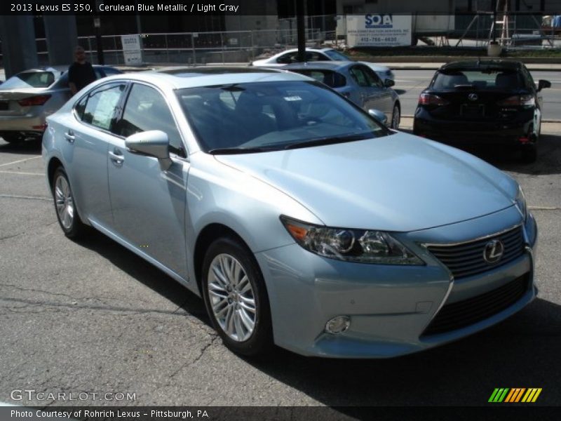 Cerulean Blue Metallic / Light Gray 2013 Lexus ES 350