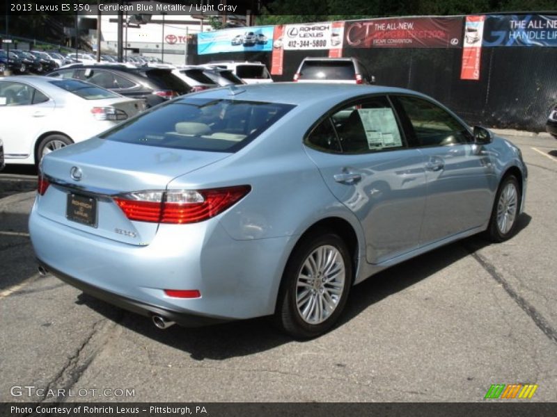 Cerulean Blue Metallic / Light Gray 2013 Lexus ES 350