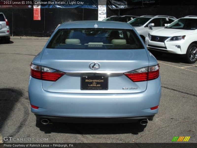 Cerulean Blue Metallic / Light Gray 2013 Lexus ES 350