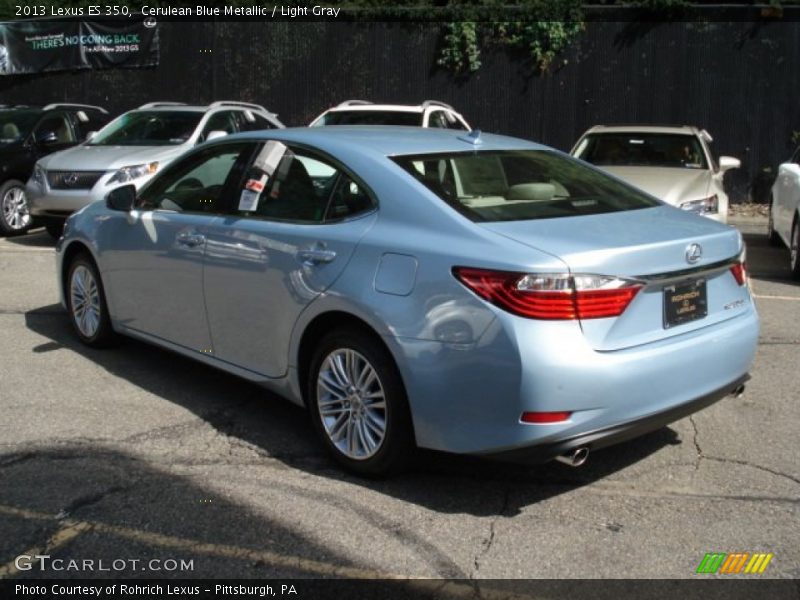 Cerulean Blue Metallic / Light Gray 2013 Lexus ES 350