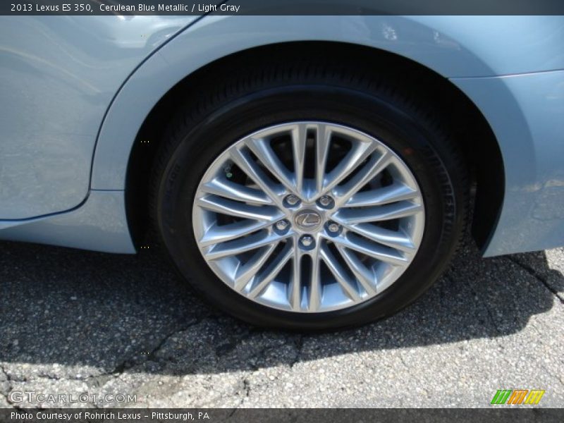 Cerulean Blue Metallic / Light Gray 2013 Lexus ES 350
