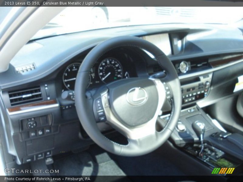 Cerulean Blue Metallic / Light Gray 2013 Lexus ES 350
