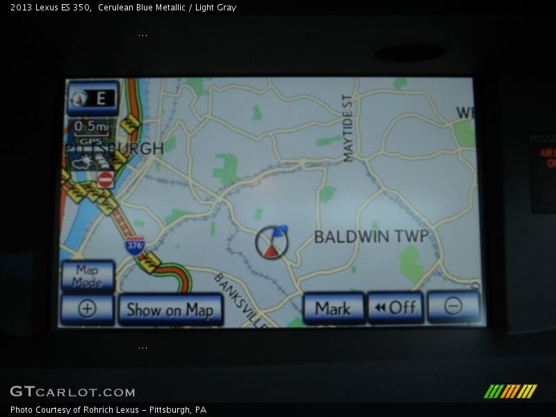 Cerulean Blue Metallic / Light Gray 2013 Lexus ES 350