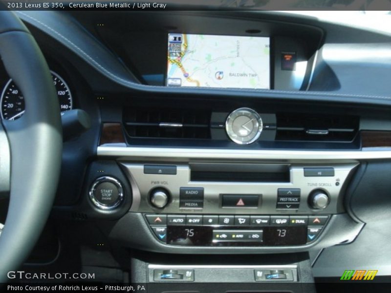 Cerulean Blue Metallic / Light Gray 2013 Lexus ES 350