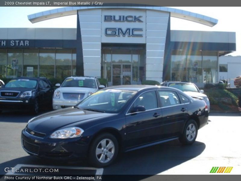 Imperial Blue Metallic / Gray 2009 Chevrolet Impala LT