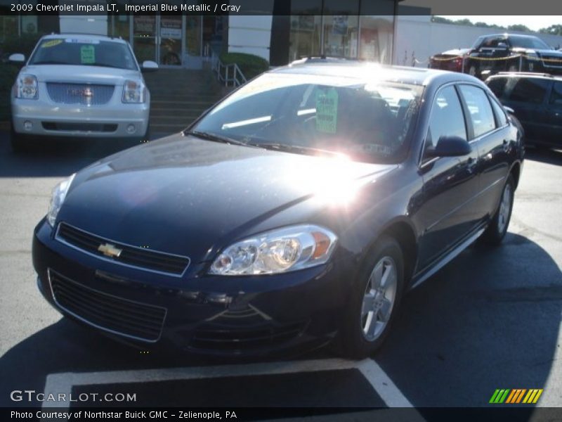 Imperial Blue Metallic / Gray 2009 Chevrolet Impala LT