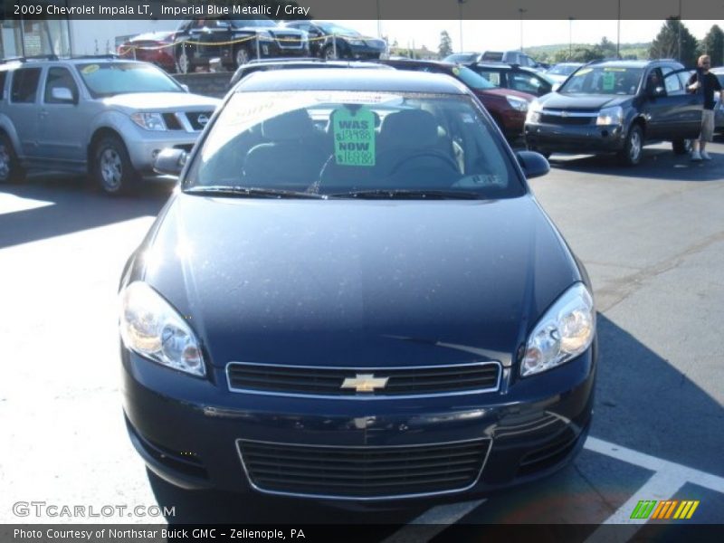 Imperial Blue Metallic / Gray 2009 Chevrolet Impala LT