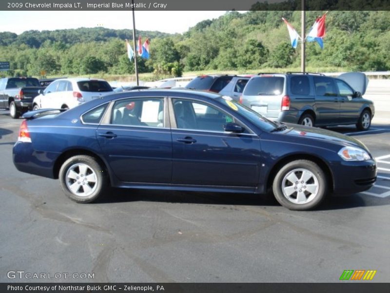 Imperial Blue Metallic / Gray 2009 Chevrolet Impala LT