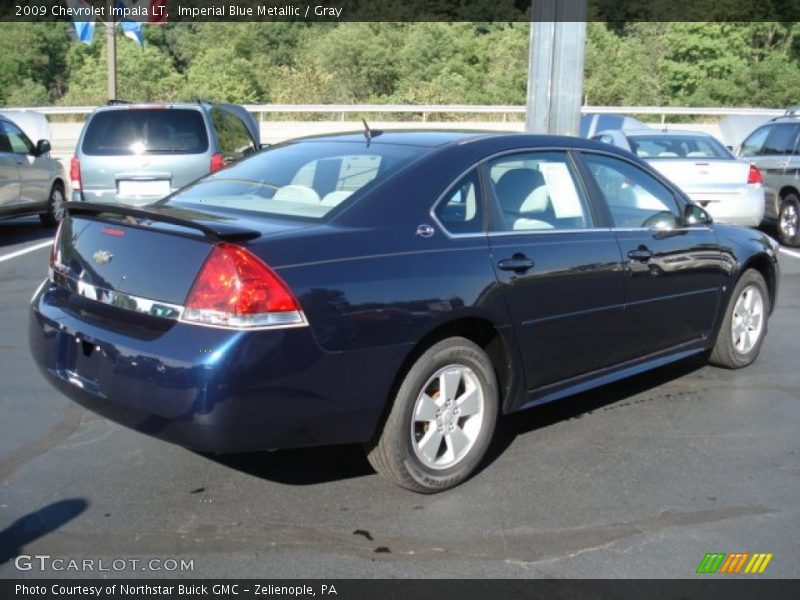 Imperial Blue Metallic / Gray 2009 Chevrolet Impala LT