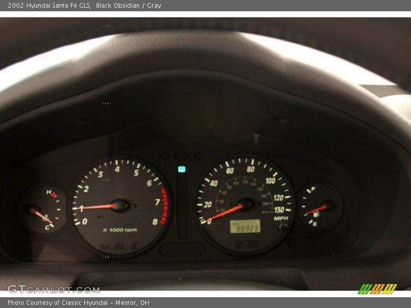 Black Obsidian / Gray 2002 Hyundai Santa Fe GLS