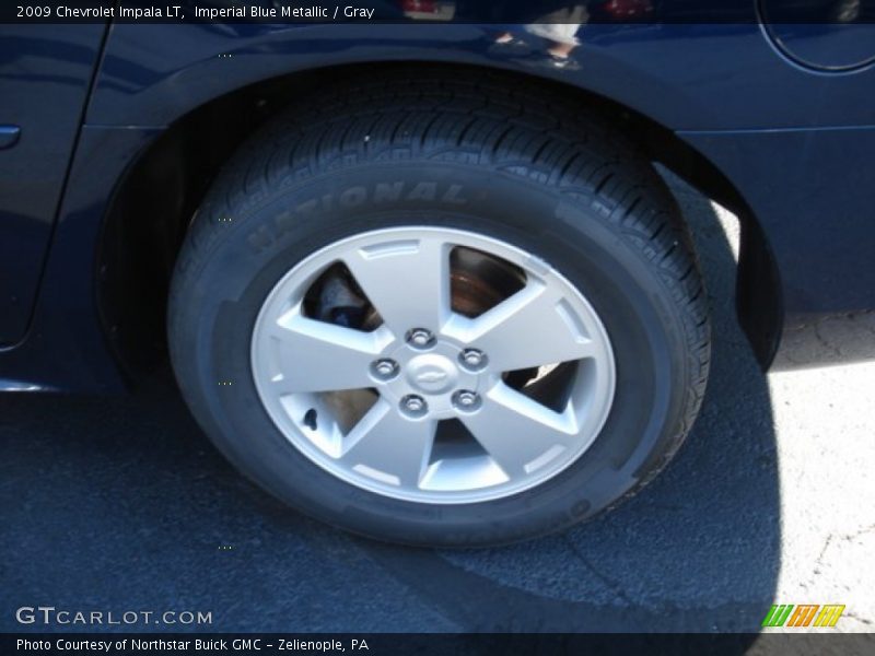 Imperial Blue Metallic / Gray 2009 Chevrolet Impala LT