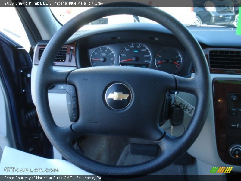 Imperial Blue Metallic / Gray 2009 Chevrolet Impala LT