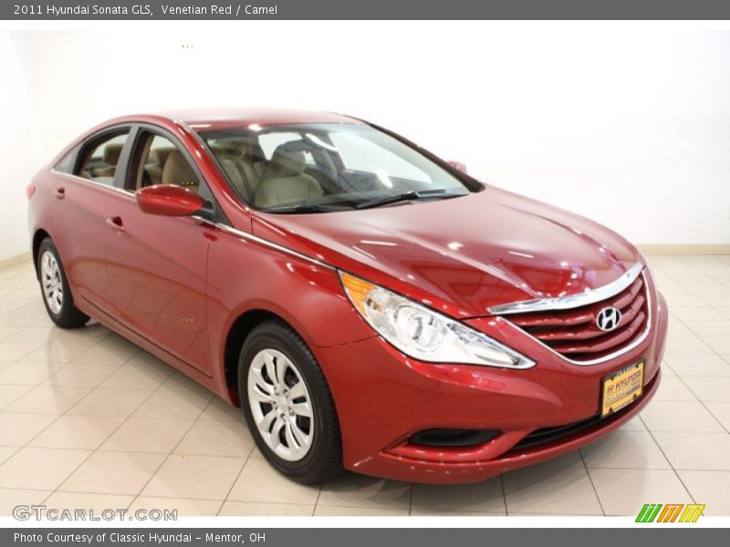 Venetian Red / Camel 2011 Hyundai Sonata GLS