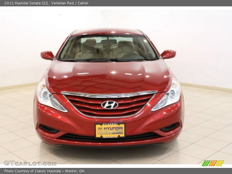 Venetian Red / Camel 2011 Hyundai Sonata GLS
