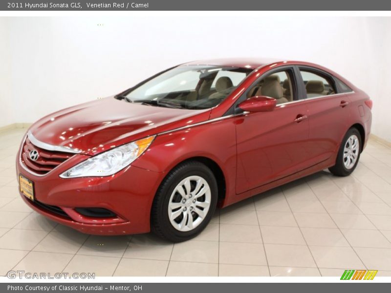 Venetian Red / Camel 2011 Hyundai Sonata GLS