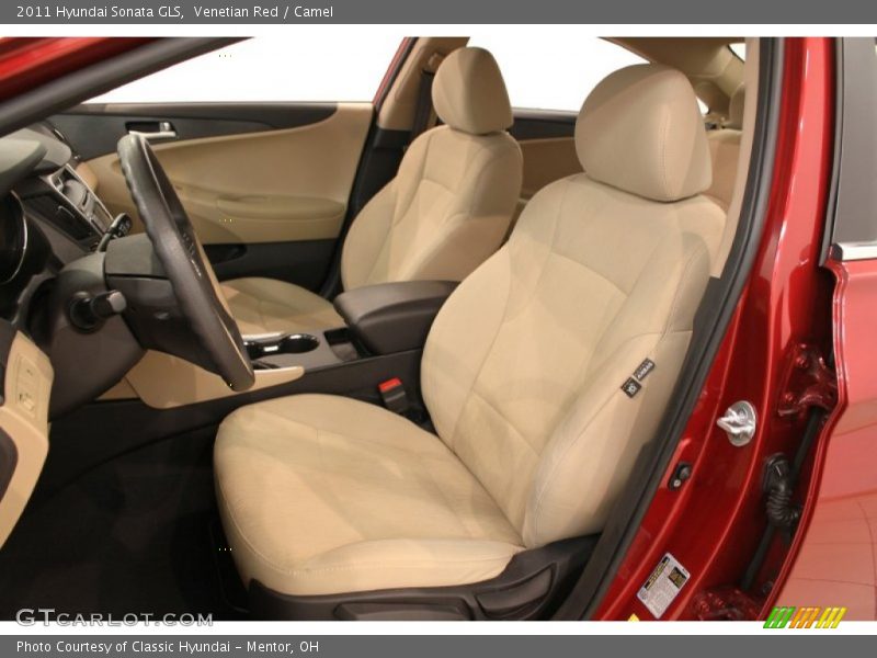 Venetian Red / Camel 2011 Hyundai Sonata GLS