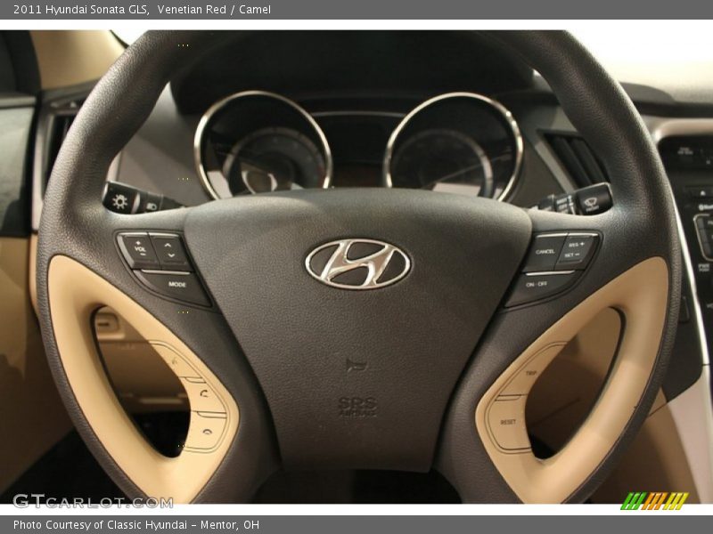 Venetian Red / Camel 2011 Hyundai Sonata GLS