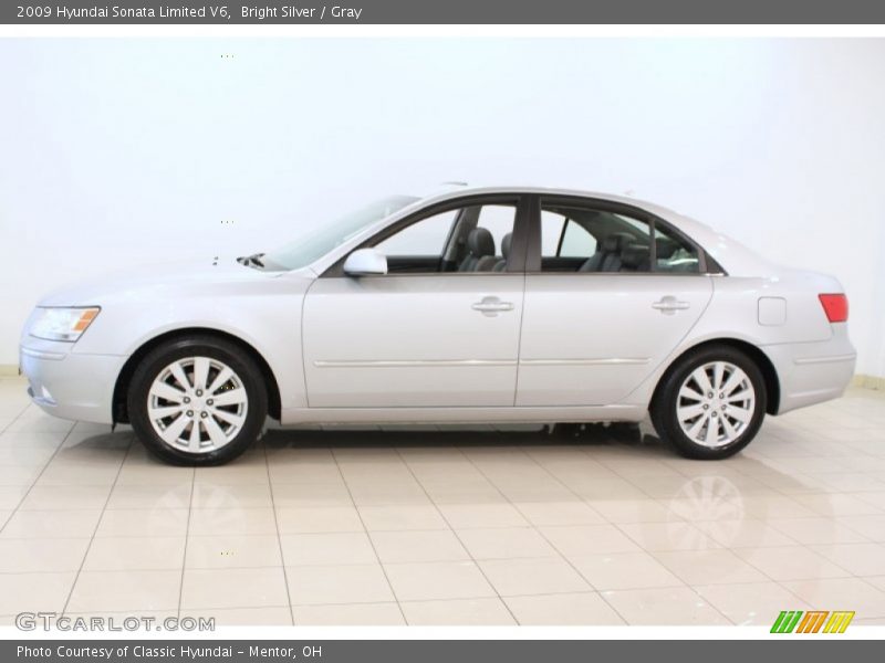 Bright Silver / Gray 2009 Hyundai Sonata Limited V6