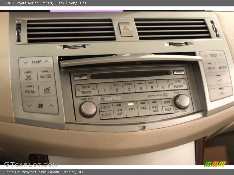 Black / Ivory Beige 2008 Toyota Avalon Limited