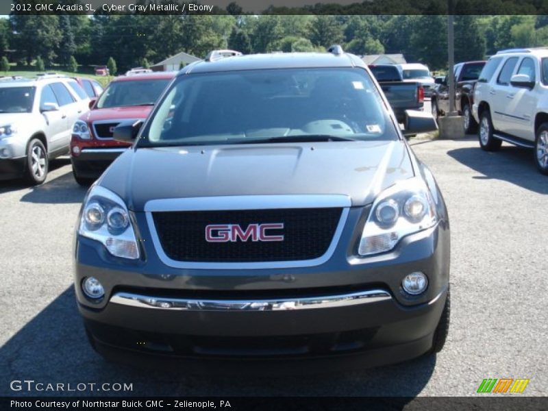 Cyber Gray Metallic / Ebony 2012 GMC Acadia SL