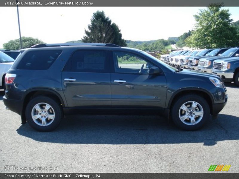Cyber Gray Metallic / Ebony 2012 GMC Acadia SL