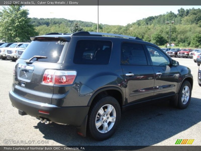 Cyber Gray Metallic / Ebony 2012 GMC Acadia SL
