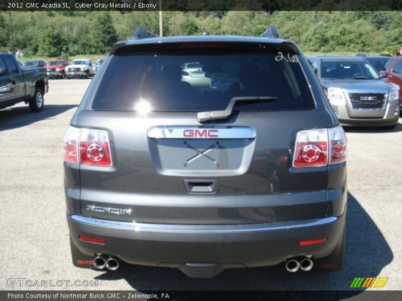 Cyber Gray Metallic / Ebony 2012 GMC Acadia SL
