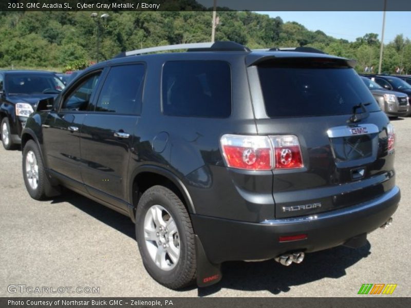 Cyber Gray Metallic / Ebony 2012 GMC Acadia SL