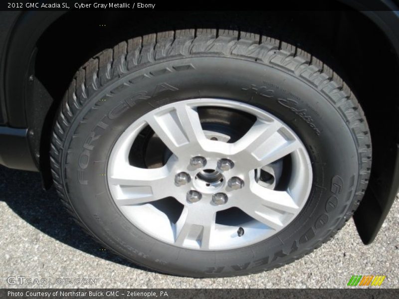 Cyber Gray Metallic / Ebony 2012 GMC Acadia SL
