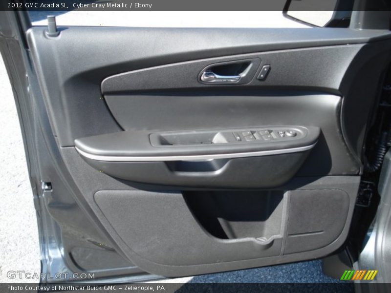 Cyber Gray Metallic / Ebony 2012 GMC Acadia SL