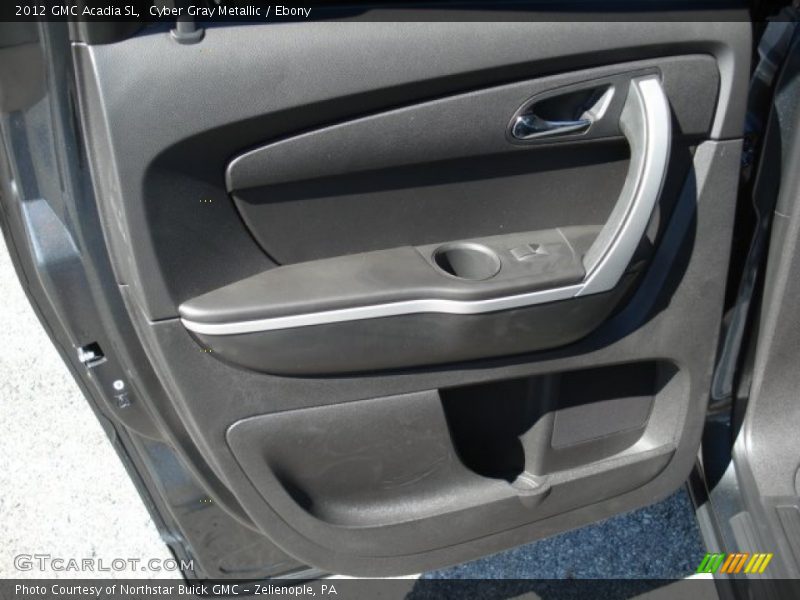 Cyber Gray Metallic / Ebony 2012 GMC Acadia SL