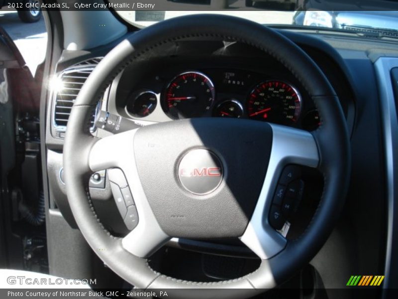 Cyber Gray Metallic / Ebony 2012 GMC Acadia SL