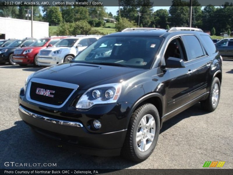 Carbon Black Metallic / Ebony 2012 GMC Acadia SL AWD
