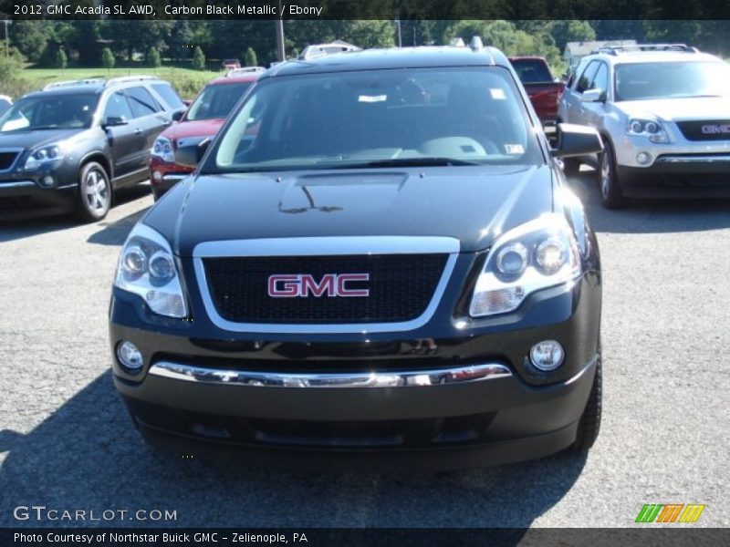 Carbon Black Metallic / Ebony 2012 GMC Acadia SL AWD