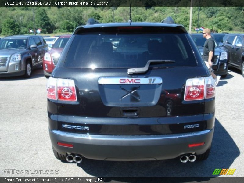 Carbon Black Metallic / Ebony 2012 GMC Acadia SL AWD