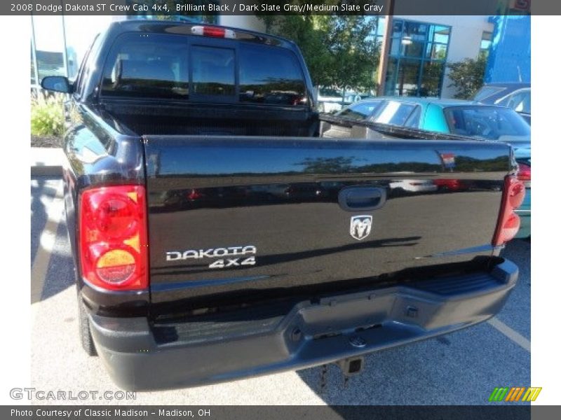 Brilliant Black / Dark Slate Gray/Medium Slate Gray 2008 Dodge Dakota ST Crew Cab 4x4
