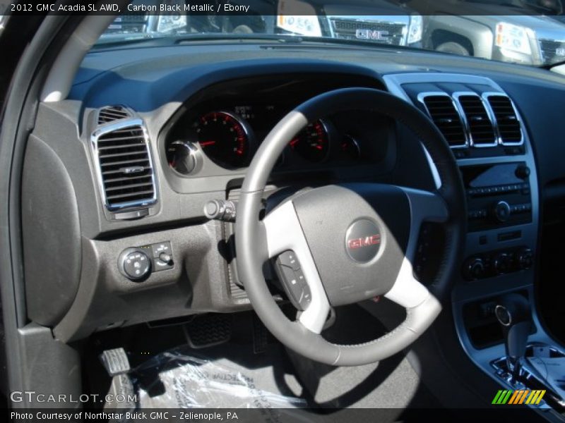Carbon Black Metallic / Ebony 2012 GMC Acadia SL AWD