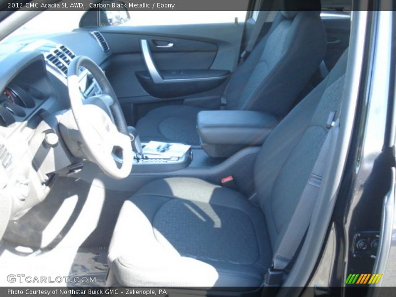 Carbon Black Metallic / Ebony 2012 GMC Acadia SL AWD