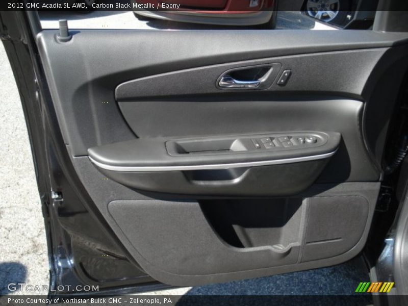 Carbon Black Metallic / Ebony 2012 GMC Acadia SL AWD
