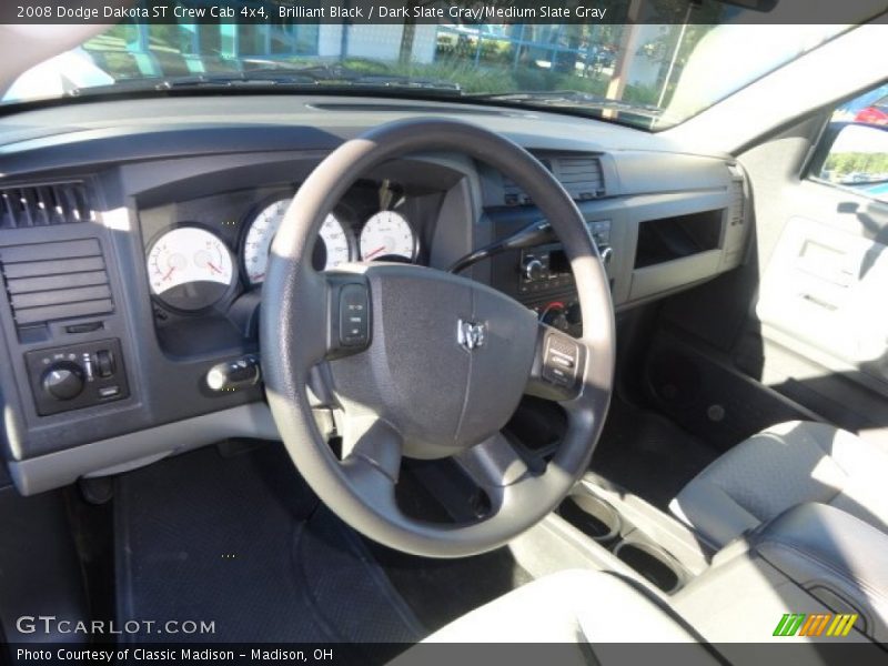 Brilliant Black / Dark Slate Gray/Medium Slate Gray 2008 Dodge Dakota ST Crew Cab 4x4