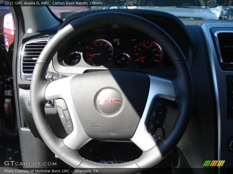 Carbon Black Metallic / Ebony 2012 GMC Acadia SL AWD