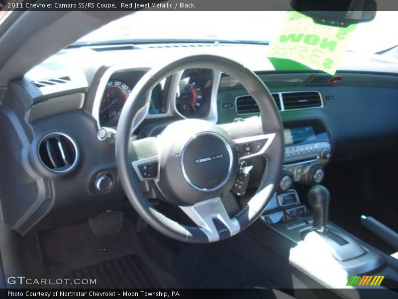 Red Jewel Metallic / Black 2011 Chevrolet Camaro SS/RS Coupe