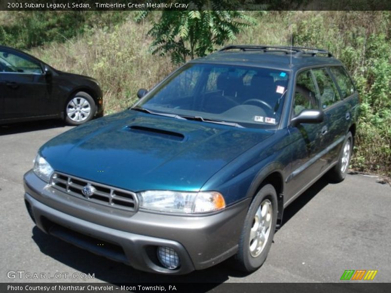 Timberline Green Metallic / Gray 2001 Subaru Legacy L Sedan