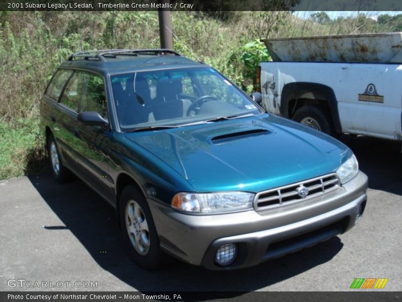 Timberline Green Metallic / Gray 2001 Subaru Legacy L Sedan