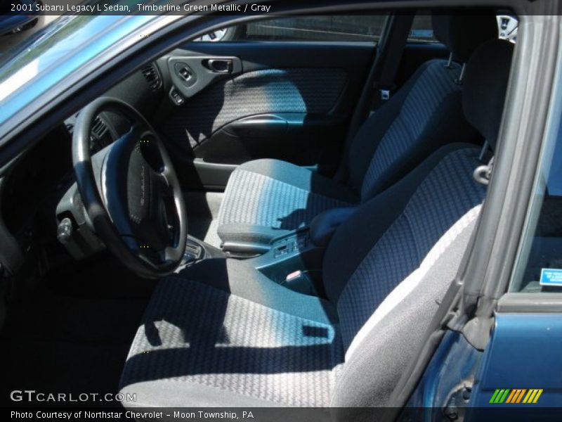 Timberline Green Metallic / Gray 2001 Subaru Legacy L Sedan