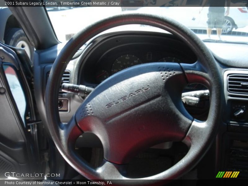 Timberline Green Metallic / Gray 2001 Subaru Legacy L Sedan