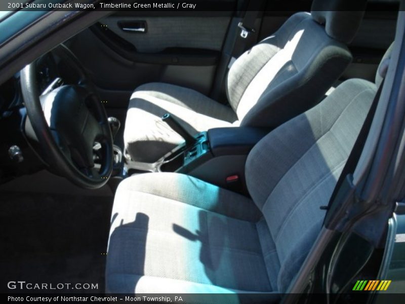 Timberline Green Metallic / Gray 2001 Subaru Outback Wagon