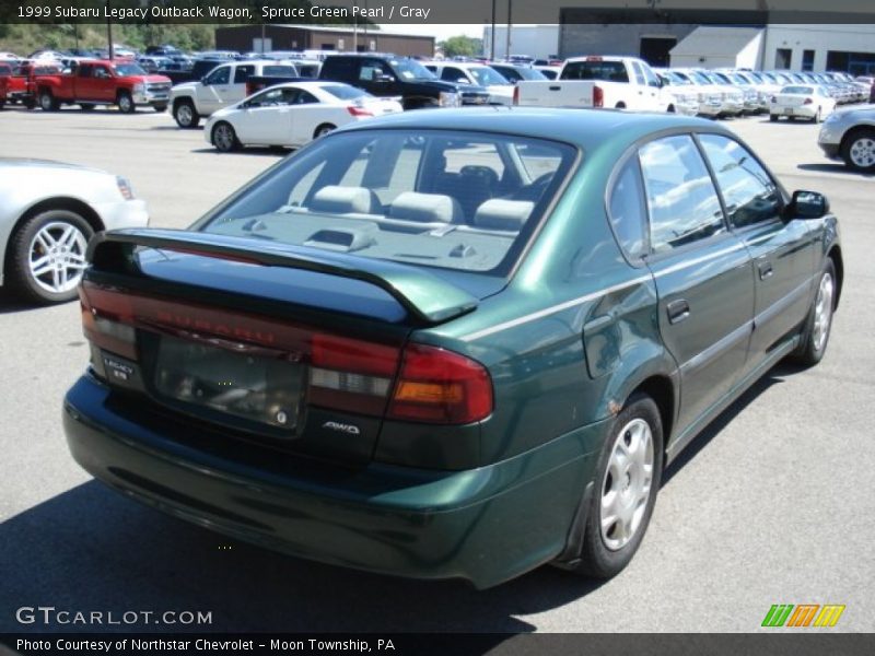 Spruce Green Pearl / Gray 1999 Subaru Legacy Outback Wagon