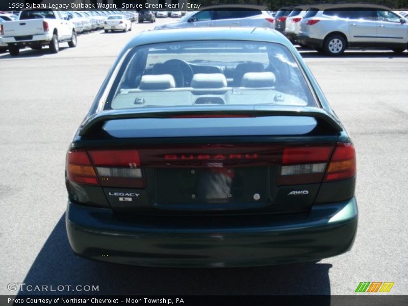 Spruce Green Pearl / Gray 1999 Subaru Legacy Outback Wagon
